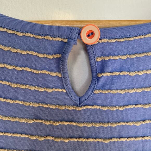 Matilda Jane Exploration Dress L Womens Scoop Neck Keyhole Back Midi Textured - Picture 4 of 6